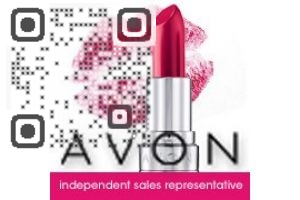 Avon Lady Christin QR Code qrcode design