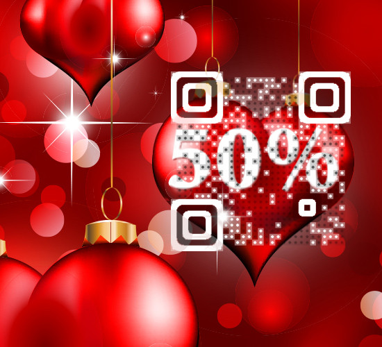 Valentine's Day Visual QR Coupon Code