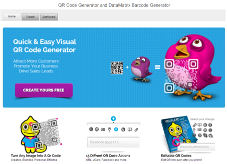 Visual QR Code Generator Widget